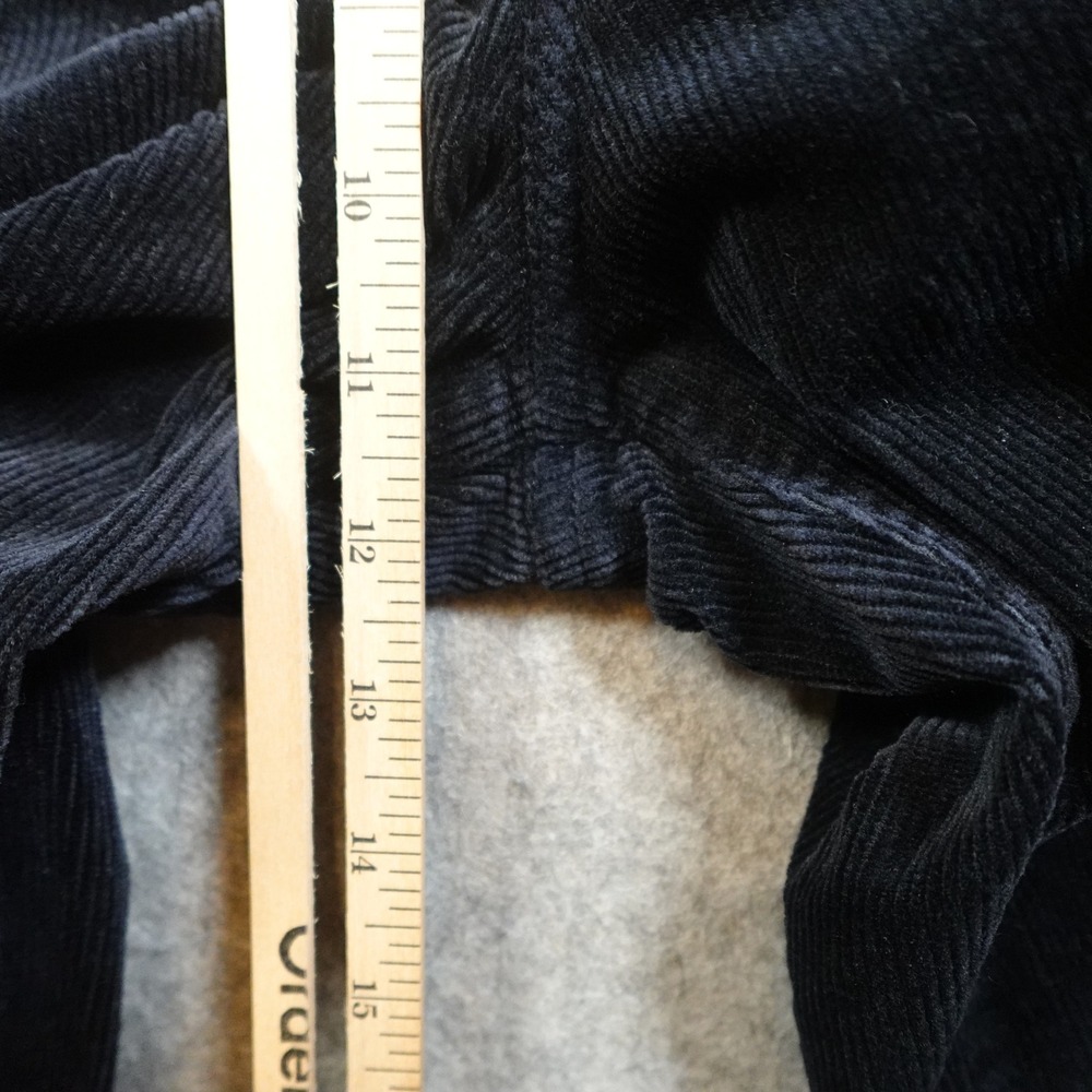 Anthropologie Maeve Pants Womens 27 Colette Corduroy Cropped Wide Leg Black - Picture 6 of 13